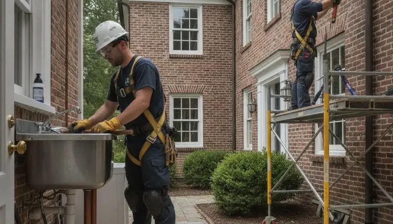 Plumbing repair technician serving Wellesley, MA for residential and commercial plumbing services