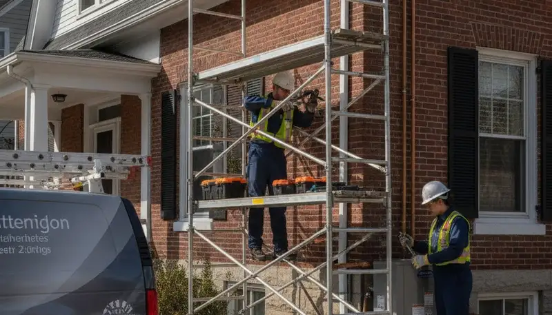 Plumber repairing pipes in Wellesley, MA for residential plumbing service