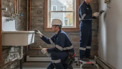 Plumbing repair service truck in Wellesley, MA for residential and commercial plumbing needs