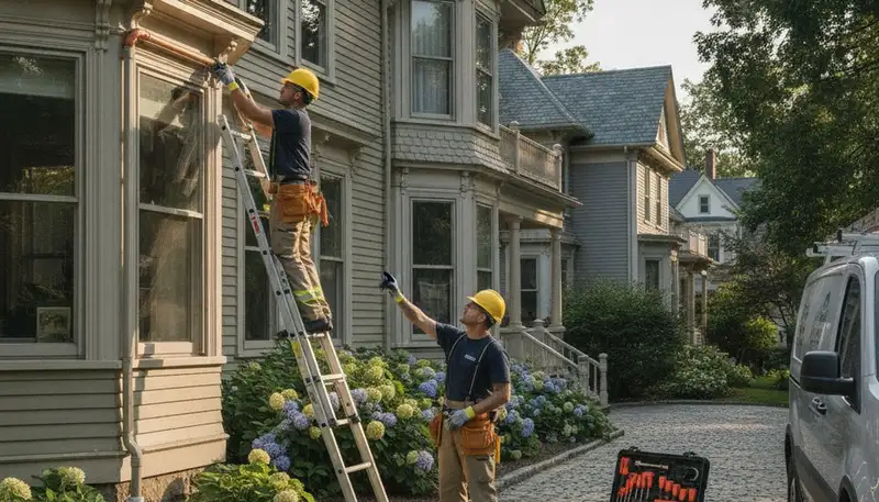 Plumber in Wellesley, MA providing professional plumbing repair service for local homeowners