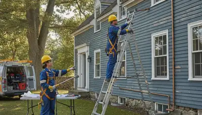 Plumber repairing sink in Wellesley, MA for plumbing repair service