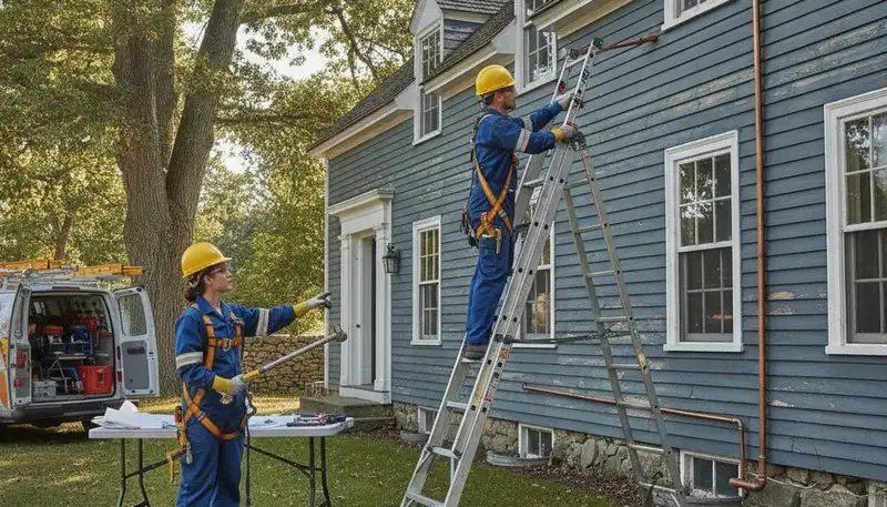 Plumber repairing sink in Wellesley, MA for plumbing repair service