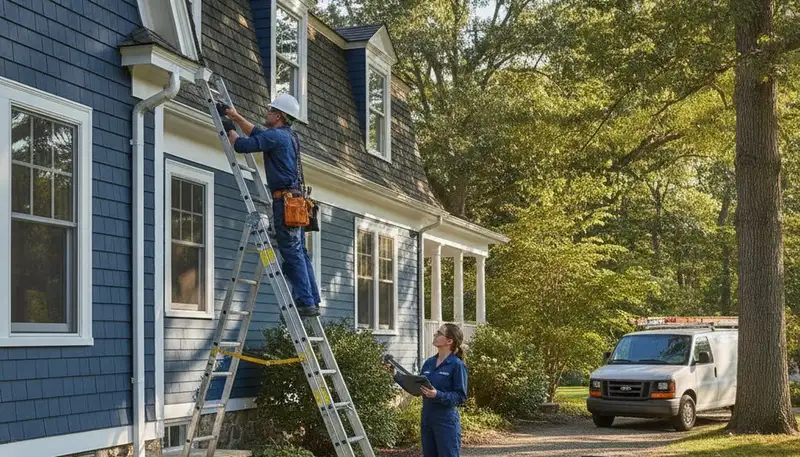 Plumber repairing a pipe in Wellesley, MA for reliable plumbing service