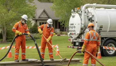 Septic tank cleaning service in Wellesley, MA for local home plumbing maintenance