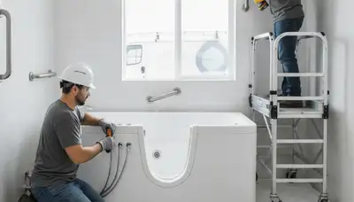 Walk-in tub installation for Wellesley, MA homes by local plumbing repair experts